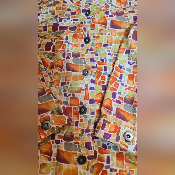 Christopher Banks jacket top colorful size Medium - Picture 6 of 8